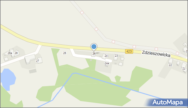 Rozwadza, Zdzieszowicka, 25, mapa Rozwadza