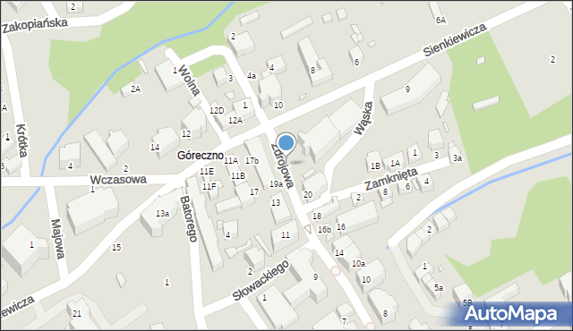 Świeradów-Zdrój, Zdrojowa, 13c, mapa Świeradów-Zdrój