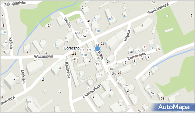 Świeradów-Zdrój, Zdrojowa, 19b, mapa Świeradów-Zdrój