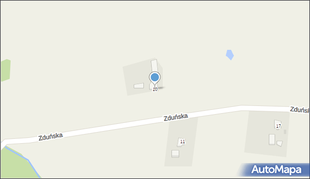 Waćmierz, Zduńska, 10, mapa Waćmierz