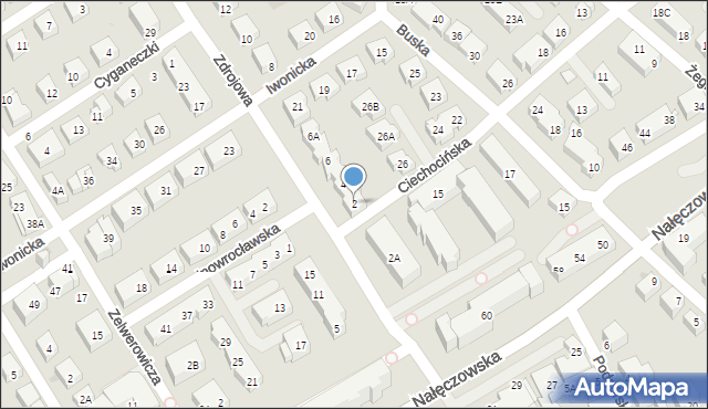 Warszawa, Zdrojowa, 2, mapa Warszawy