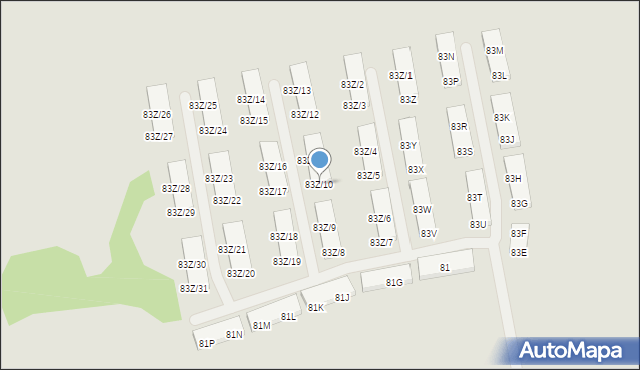 Warszawa, Zdziarska, 83Z/10, mapa Warszawy