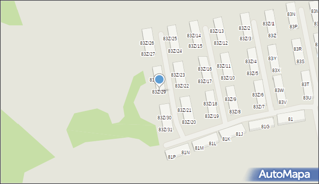 Warszawa, Zdziarska, 83Z/29, mapa Warszawy