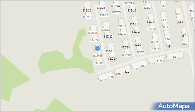 Warszawa, Zdziarska, 83Z/30, mapa Warszawy