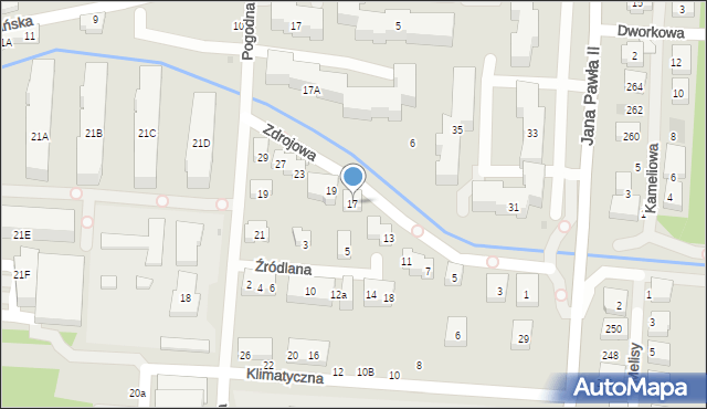 Warszawa, Zdrojowa, 17, mapa Warszawy