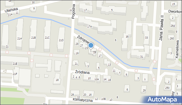 Warszawa, Zdrojowa, 21, mapa Warszawy