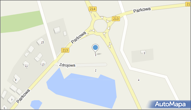 Wicko, Zdrojowa, 1, mapa Wicko