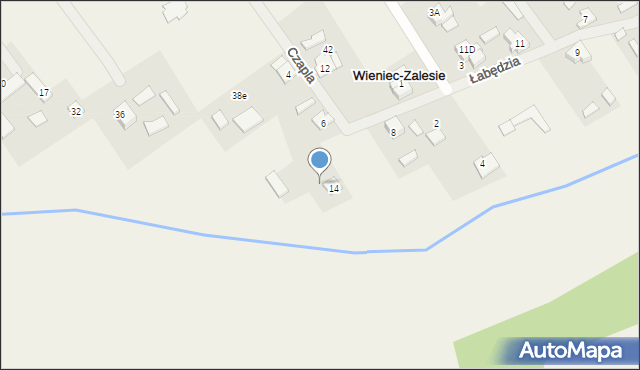 Wieniec-Zalesie, Zdrojowa, 38, mapa Wieniec-Zalesie