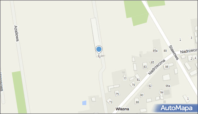 Własna, Zdrowa, 71, mapa Własna