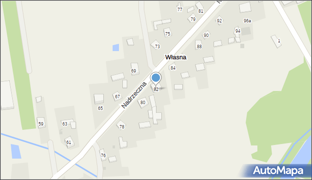 Własna, Zdrowa, 82, mapa Własna