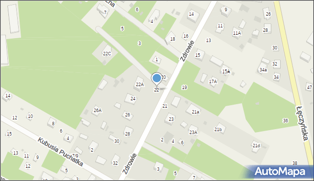 Włodzimierzów, Zdrowie, 22, mapa Włodzimierzów