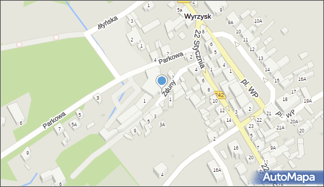 Wyrzysk, Zduny, 4, mapa Wyrzysk