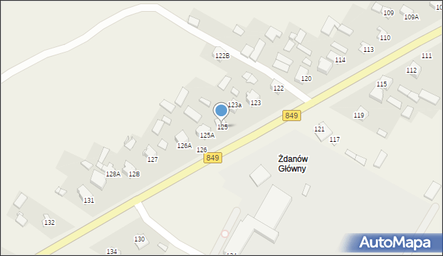 Żdanów, Żdanów, 125, mapa Żdanów