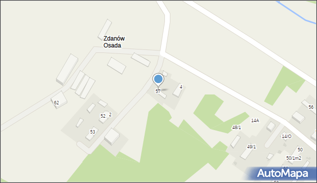 Zdanów, Zdanów, 57, mapa Zdanów