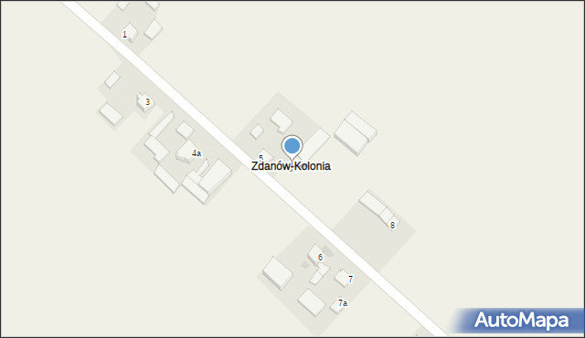 Zdanów, Zdanów, 8a, mapa Zdanów