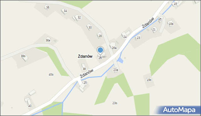 Żdanów, Żdanów, 26, mapa Żdanów