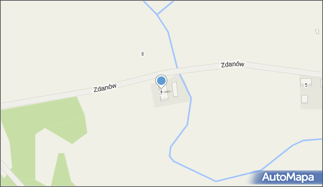 Zdanów, Zdanów, 7, mapa Zdanów