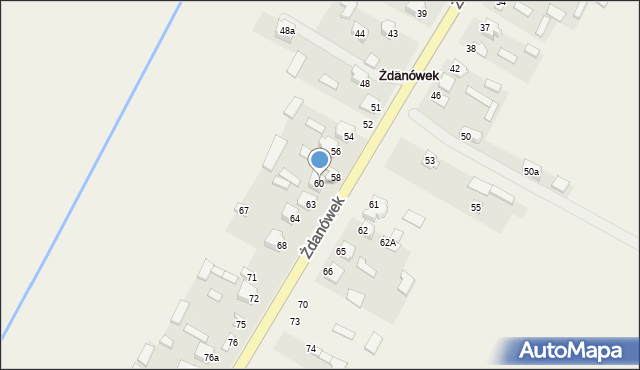 Żdanówek, Żdanówek, 60, mapa Żdanówek