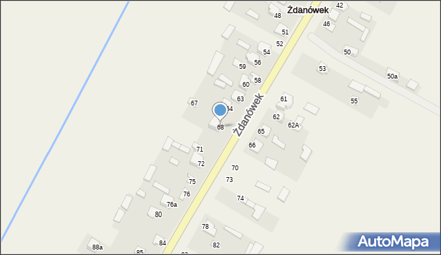 Żdanówek, Żdanówek, 68, mapa Żdanówek