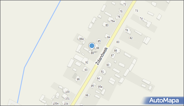 Żdanówek, Żdanówek, 89, mapa Żdanówek
