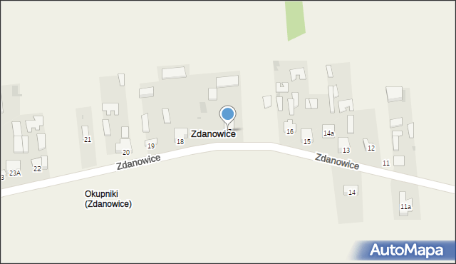 Zdanowice, Zdanowice, 17, mapa Zdanowice