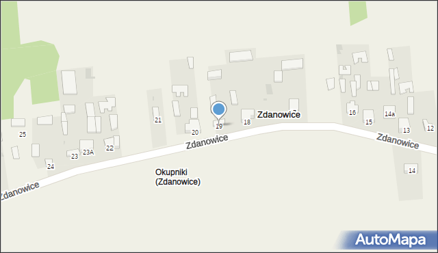 Zdanowice, Zdanowice, 19, mapa Zdanowice