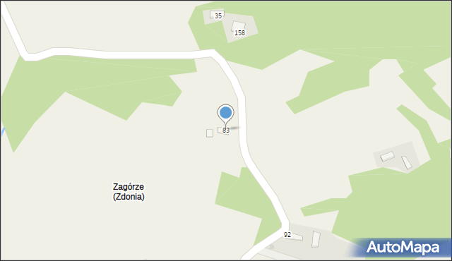 Zdonia, Zdonia, 83, mapa Zdonia