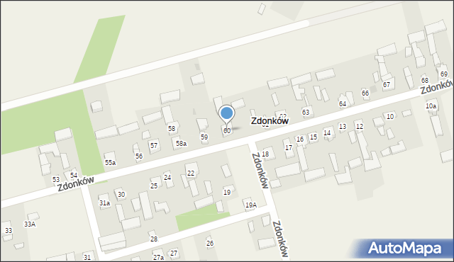 Zdonków, Zdonków, 60, mapa Zdonków