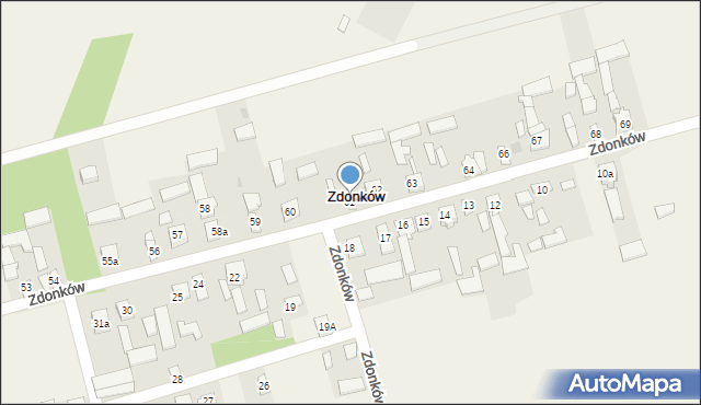 Zdonków, Zdonków, 61, mapa Zdonków