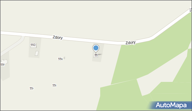 Zdory, Zdory, 55, mapa Zdory