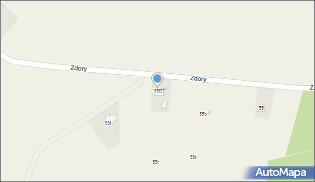 Zdory, Zdory, 55D, mapa Zdory