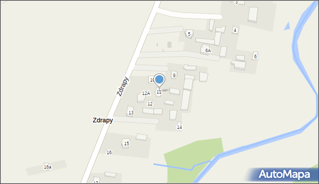 Zdrapy, Zdrapy, 11, mapa Zdrapy