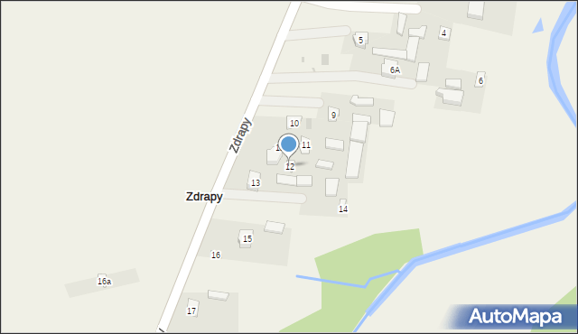 Zdrapy, Zdrapy, 12, mapa Zdrapy