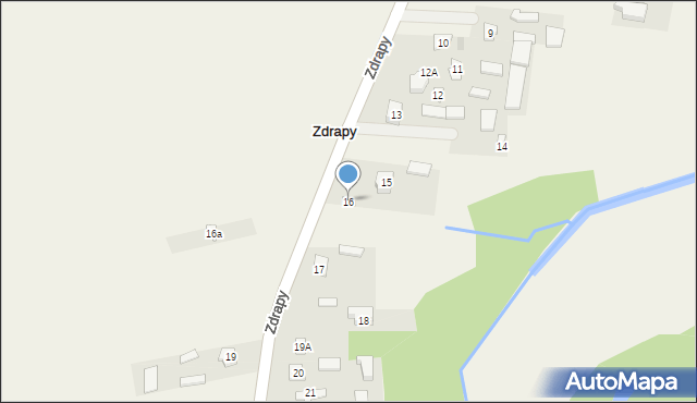 Zdrapy, Zdrapy, 16, mapa Zdrapy