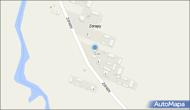 Zdrapy, Zdrapy, 7, mapa Zdrapy