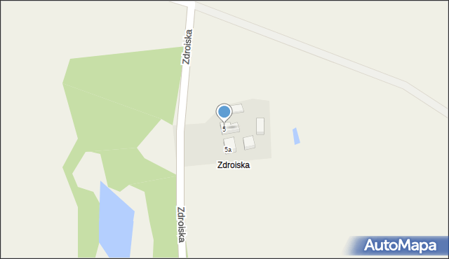 Zdroiska, Zdroiska, 5, mapa Zdroiska