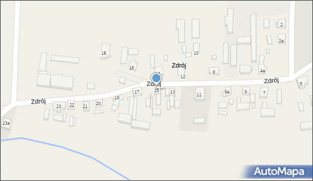 Zdrój, Zdrój, 15, mapa Zdrój