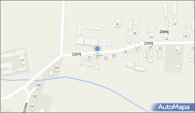 Zdrój, Zdrój, 22, mapa Zdrój