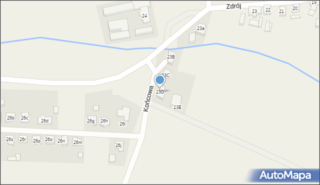 Zdrój, Zdrój, 23D, mapa Zdrój