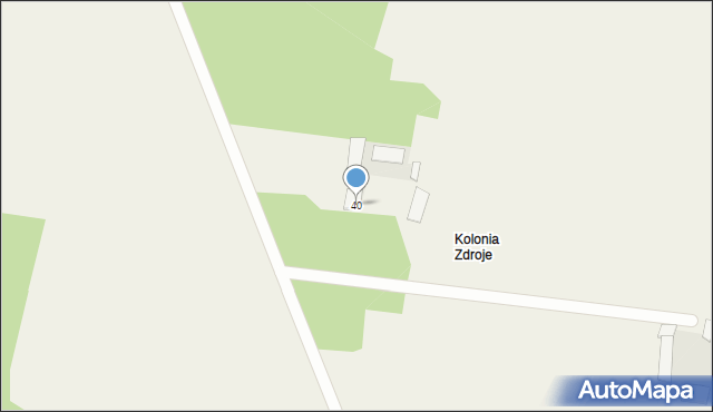 Zdroje, Zdroje, 40, mapa Zdroje