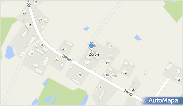 Zdroje, Zdroje, 22, mapa Zdroje