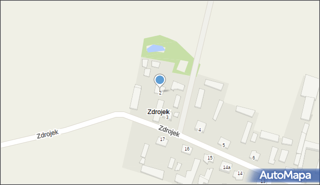 Zdrojek, Zdrojek, 2, mapa Zdrojek