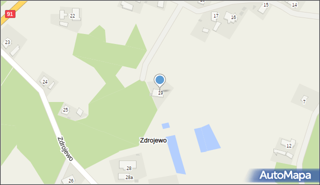 Zdrojewo, Zdrojewo, 19, mapa Zdrojewo