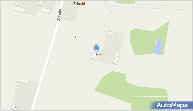 Zdrojki, Zdrojki, 7, mapa Zdrojki