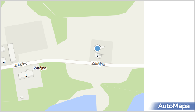 Zdrójno, Zdrójno, 4, mapa Zdrójno