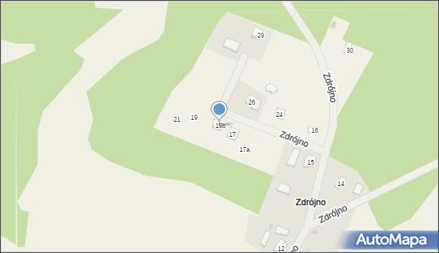 Zdrójno, Zdrójno, 19b, mapa Zdrójno