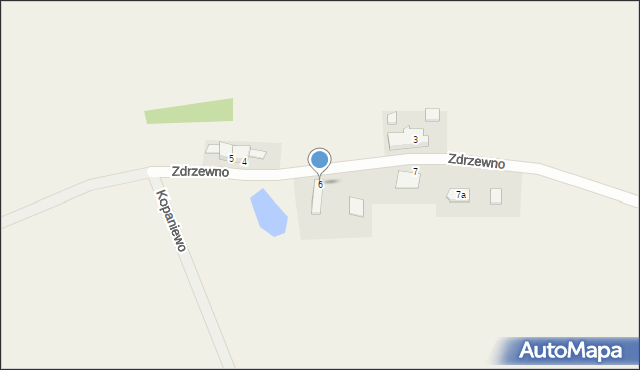 Zdrzewno, Zdrzewno, 6, mapa Zdrzewno