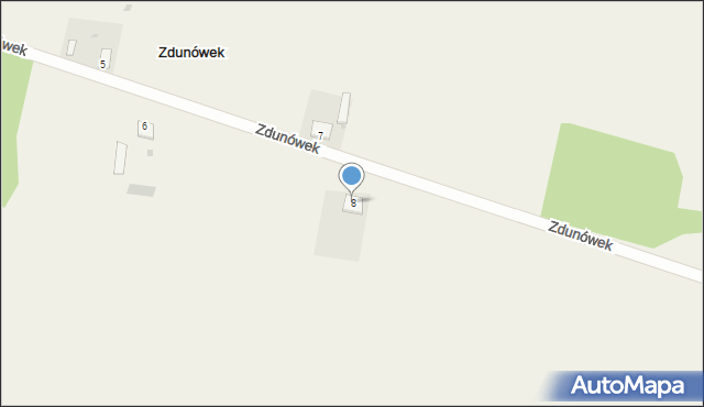Zdunówek, Zdunówek, 8, mapa Zdunówek