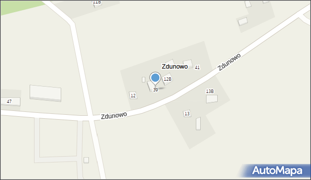 Zdunowo, Zdunowo, 39, mapa Zdunowo