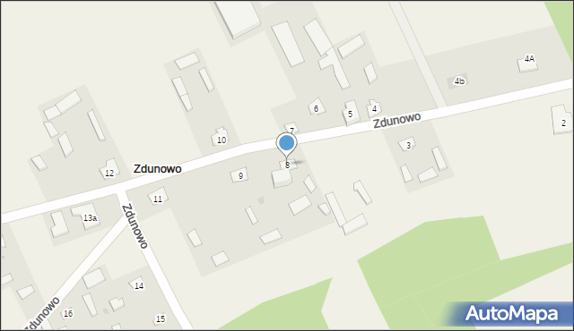 Zdunowo, Zdunowo, 8, mapa Zdunowo